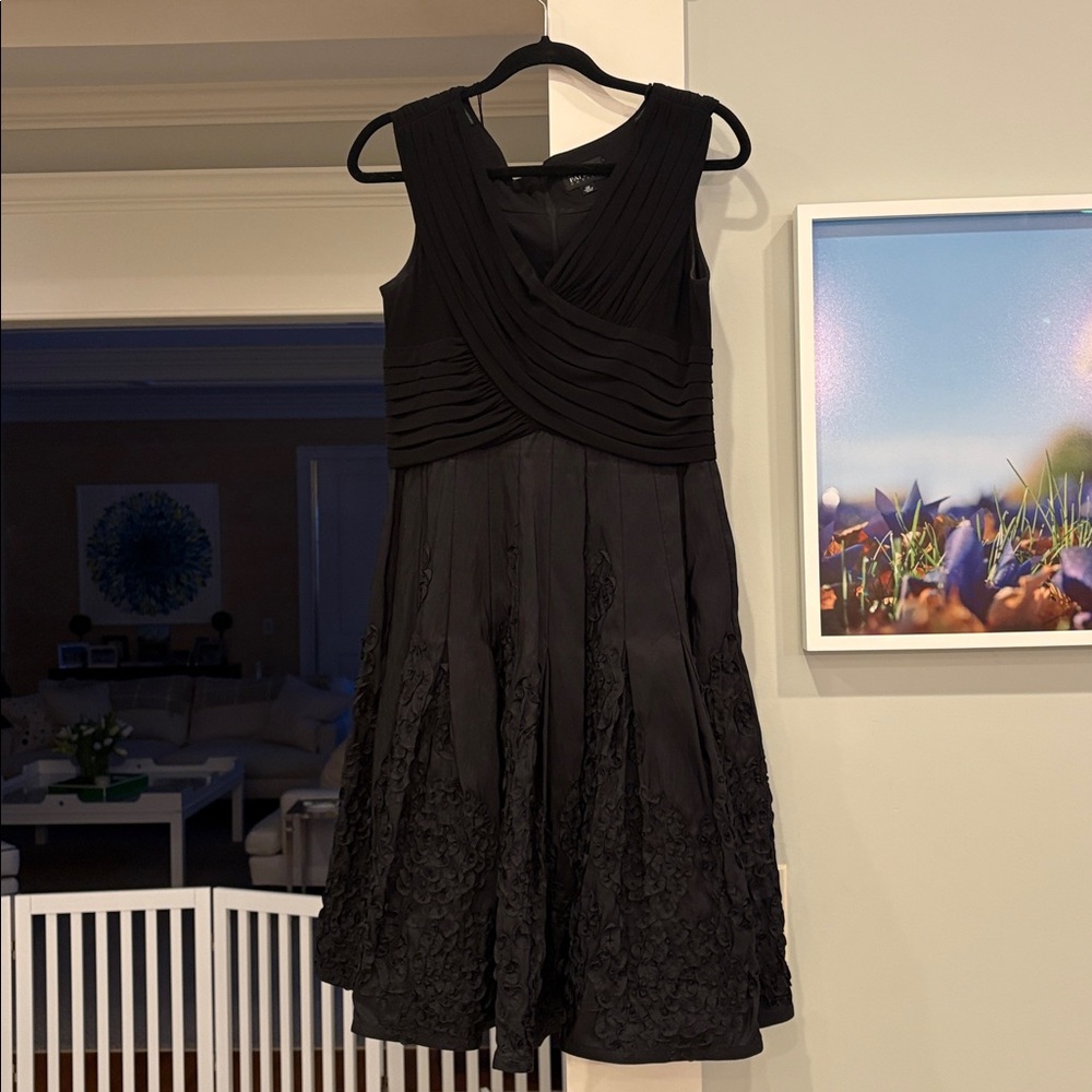 Adrianna Papell taffeta and stretch cocktail dress